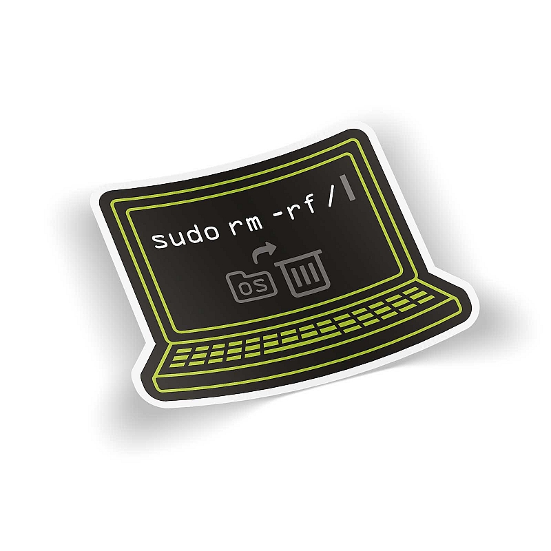Стикер sudo rm rf - # 1 Стикер sudo rm rf #1