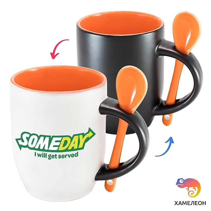 Кружка хамелеон Someday i will get served - # 2 Кружка хамелеон Someday i will get served #2