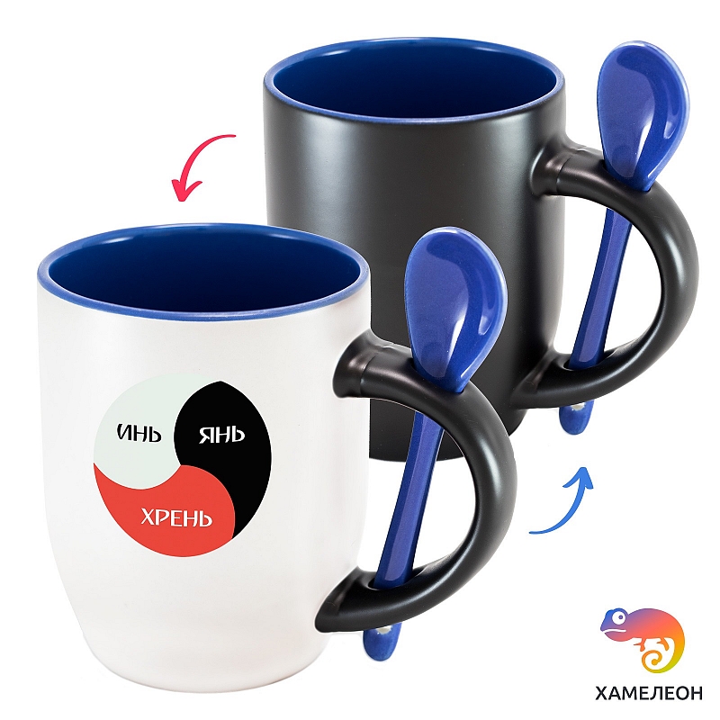 Кружка хамелеон «Инь, Янь, Хрень» - # 3 Кружка хамелеон «Инь, Янь, Хрень» #3