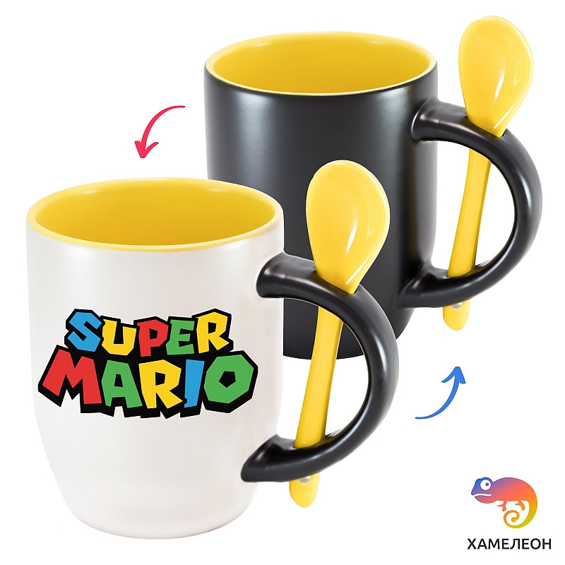 Кружка хамелеон Super Mario - # 2 Кружка хамелеон Super Mario #2