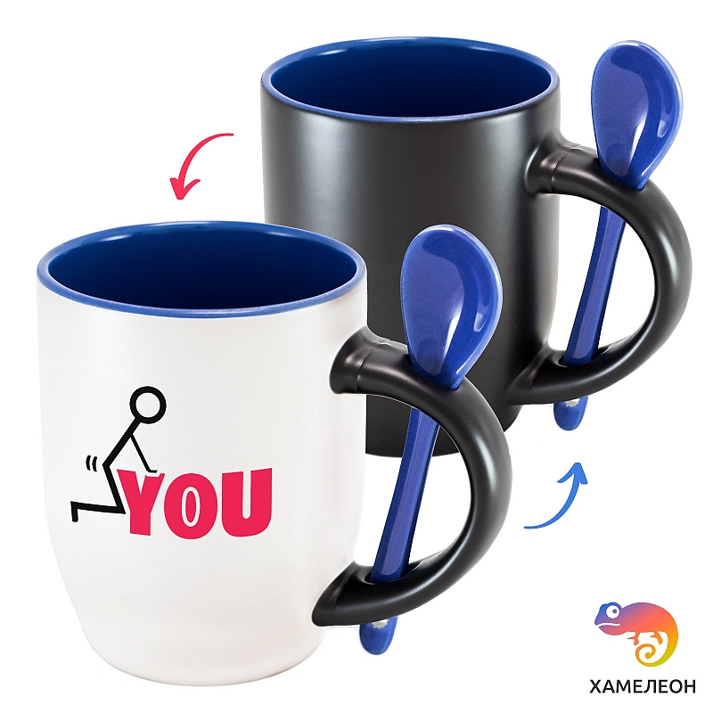 Кружка хамелеон F You - # 3 Кружка хамелеон F You #3