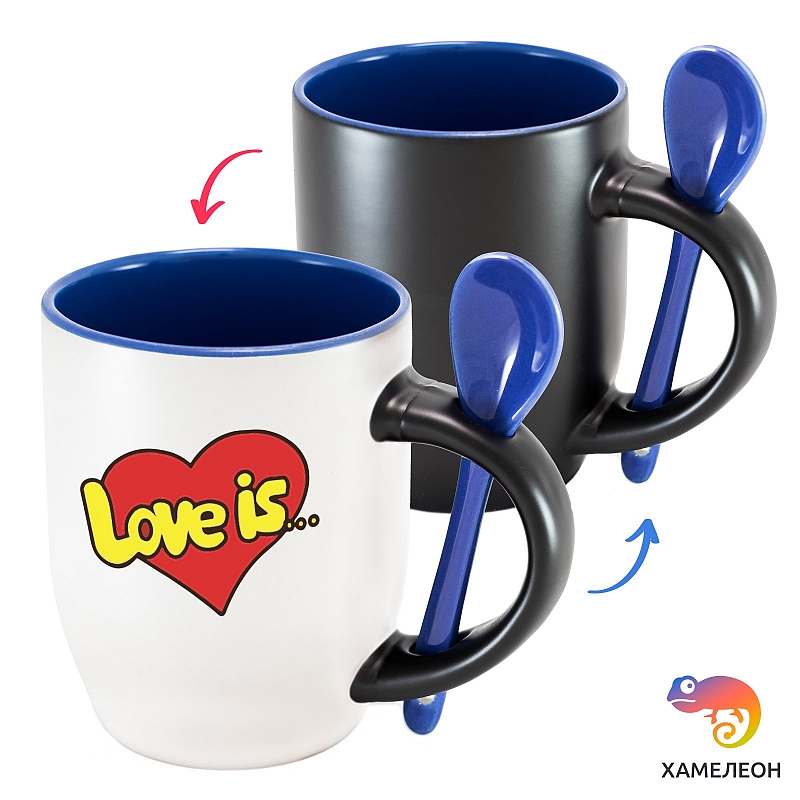 Кружка хамелеон Love is... - # 3 Кружка хамелеон Love is... #3