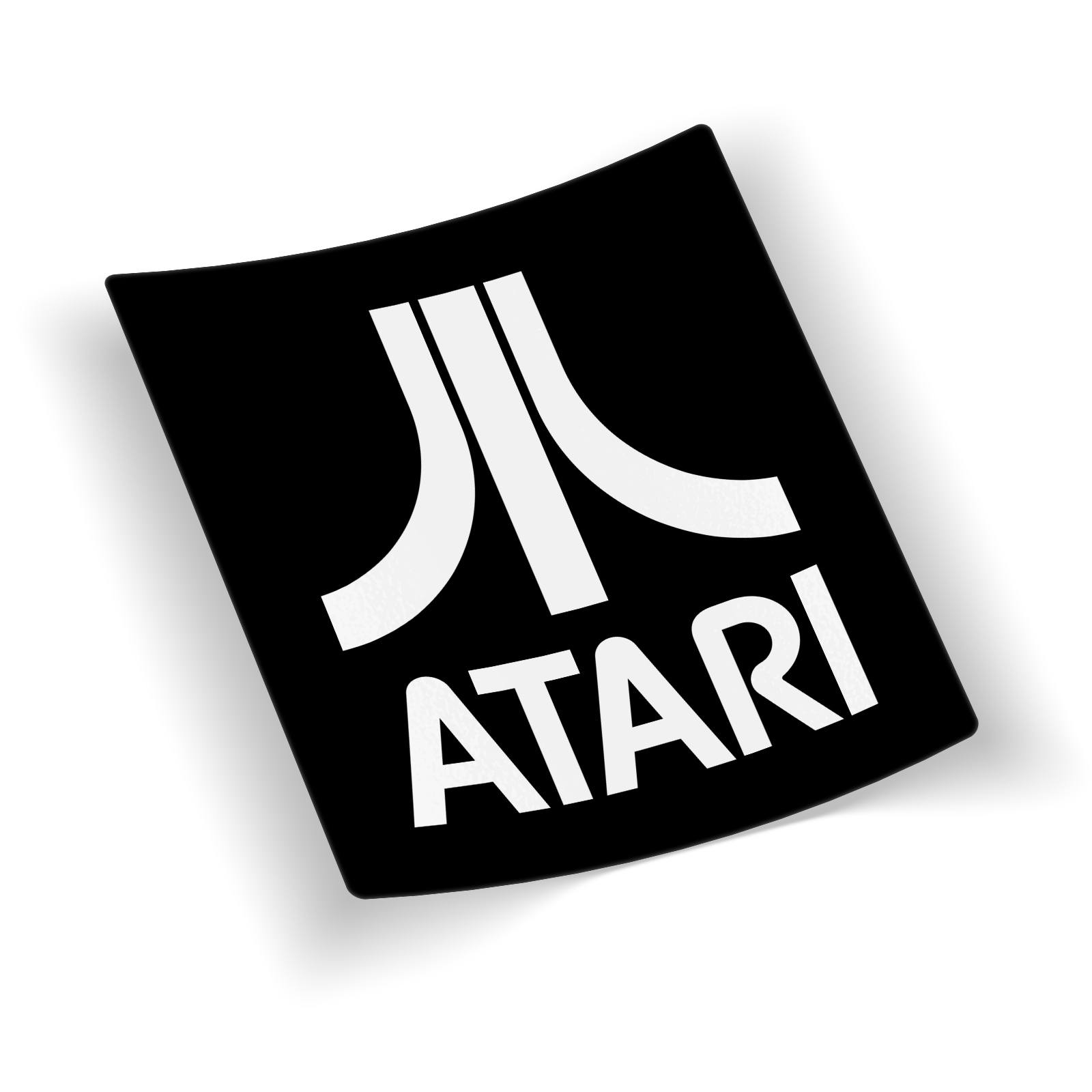 Наклейка 70 см. Atari наклейка. Atari черный. Распечатать наклейку в Омске. Заказать наклейка для Черона.